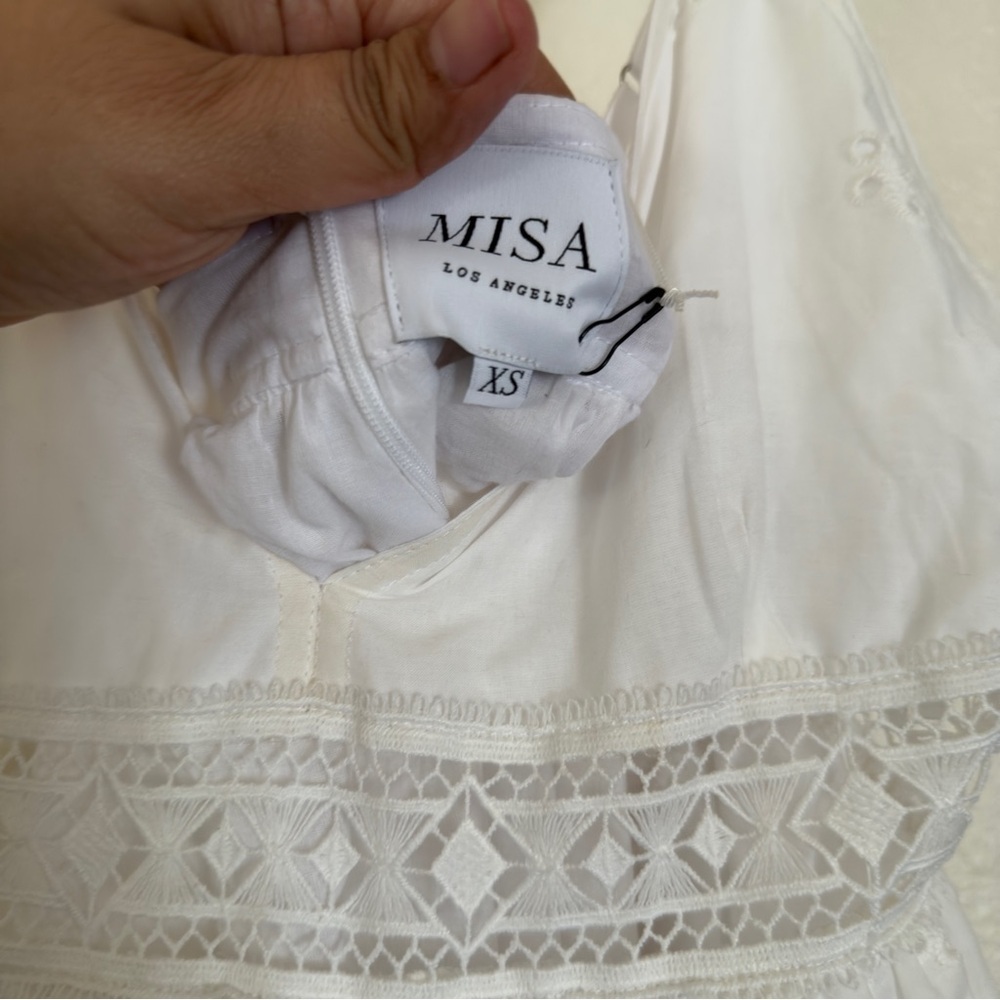NWT Misa Los Angeles Eyelet Embroidered Allegra  Dress. - Picture 8 of 13